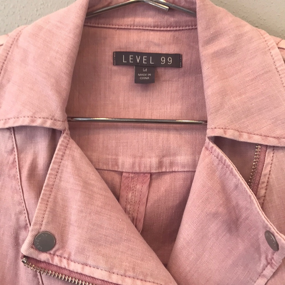 Level 99 Blush Brooklyn Moto-Jacket - Picture 8 of 8